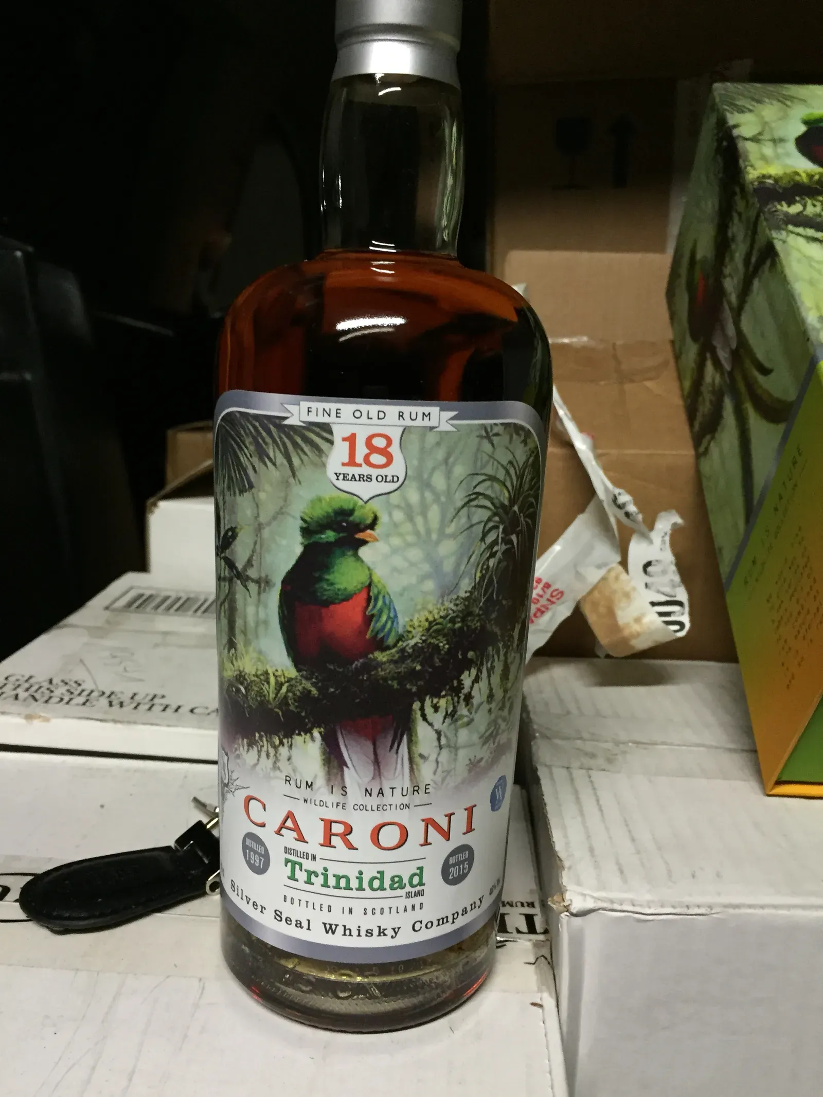 A Caroni bottle released by Silver Seal